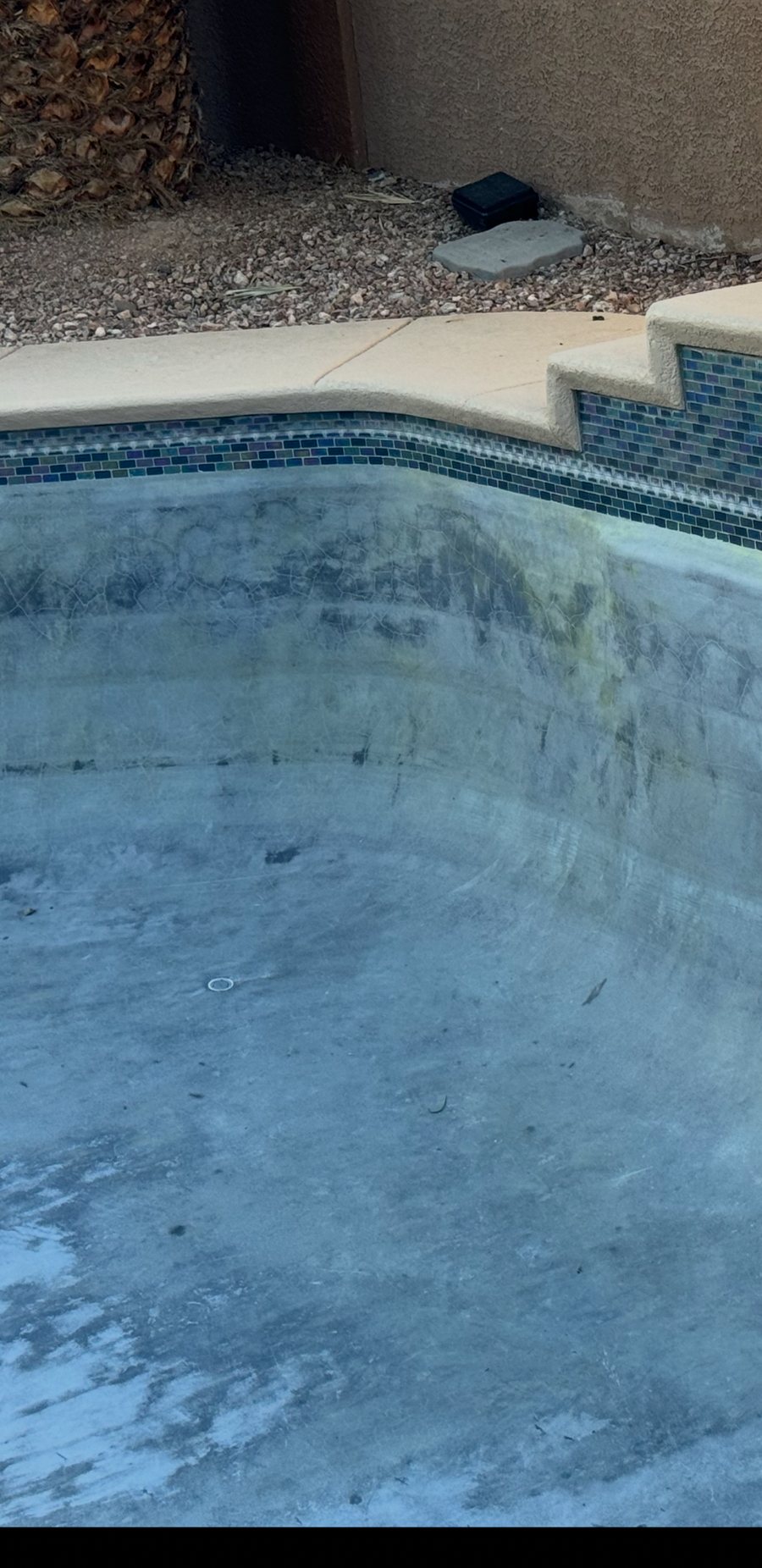 Pool surface before acid wash service